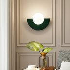 Bauhaus semi circle wall lights