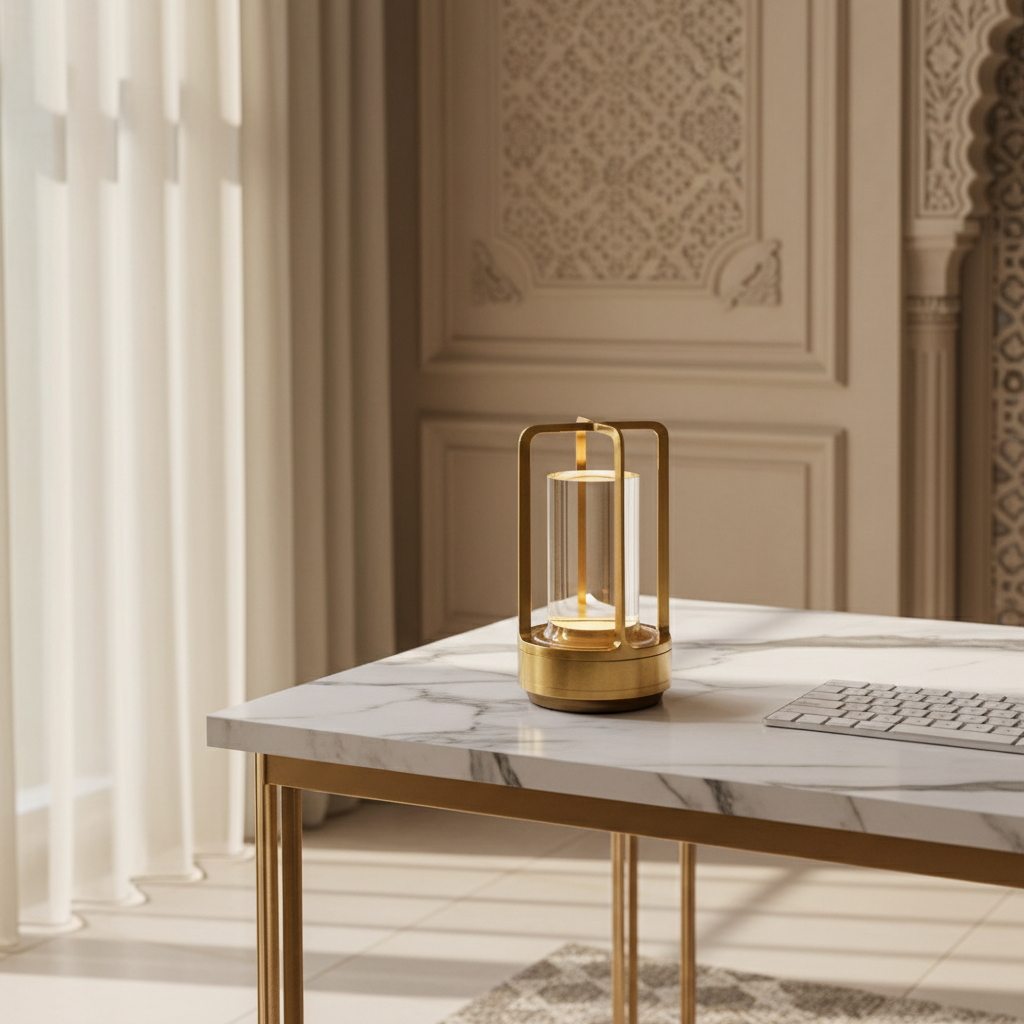 Crytal modern table lantern