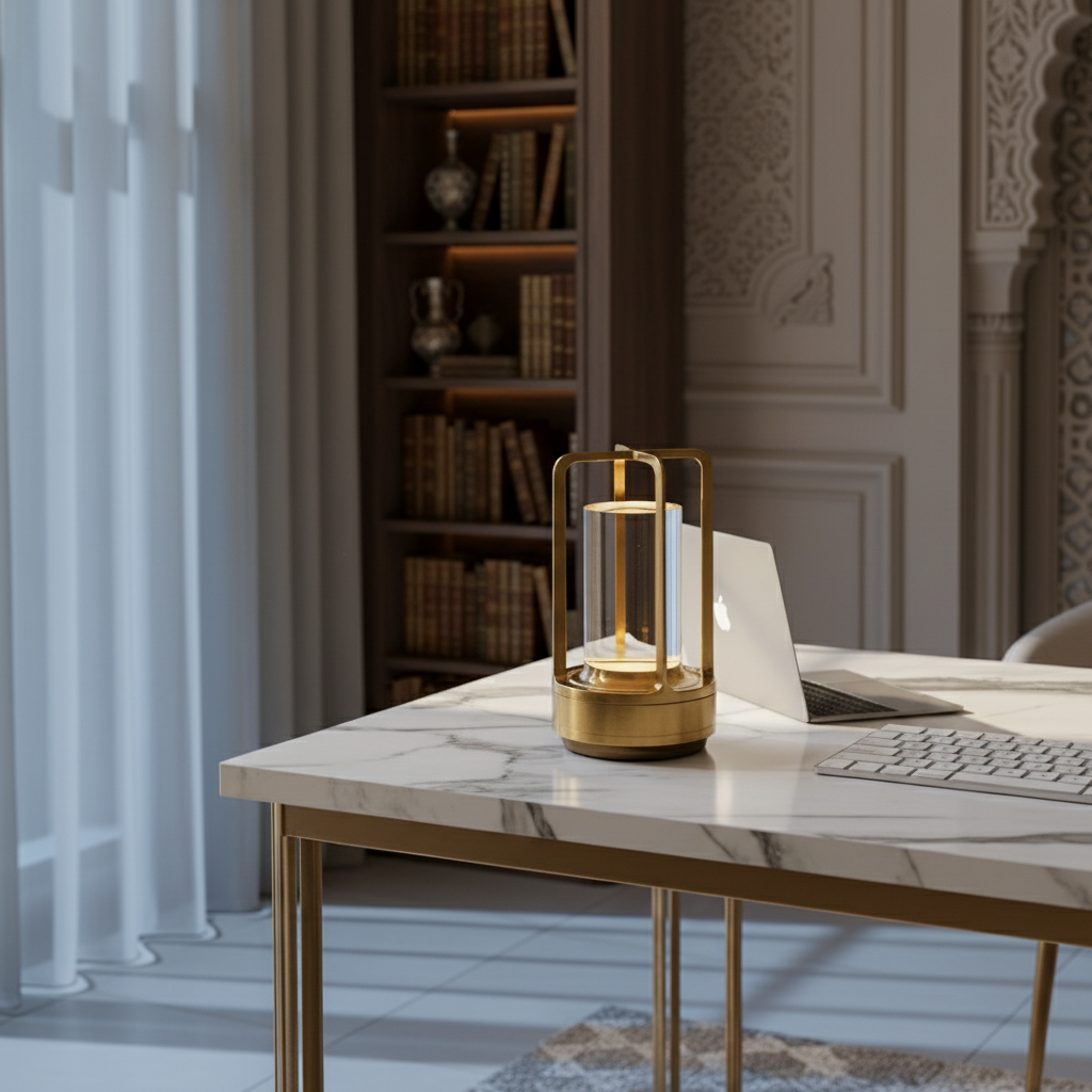 Crytal modern table lantern