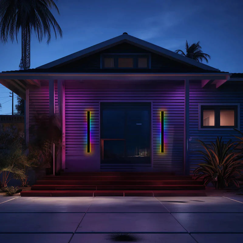 Silex Linear Outdoor Wall Lamp – Modern Exterior LED Light