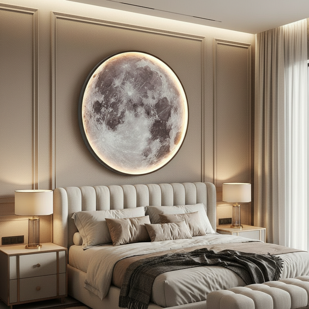 Moon wall light - Circular wall fitting