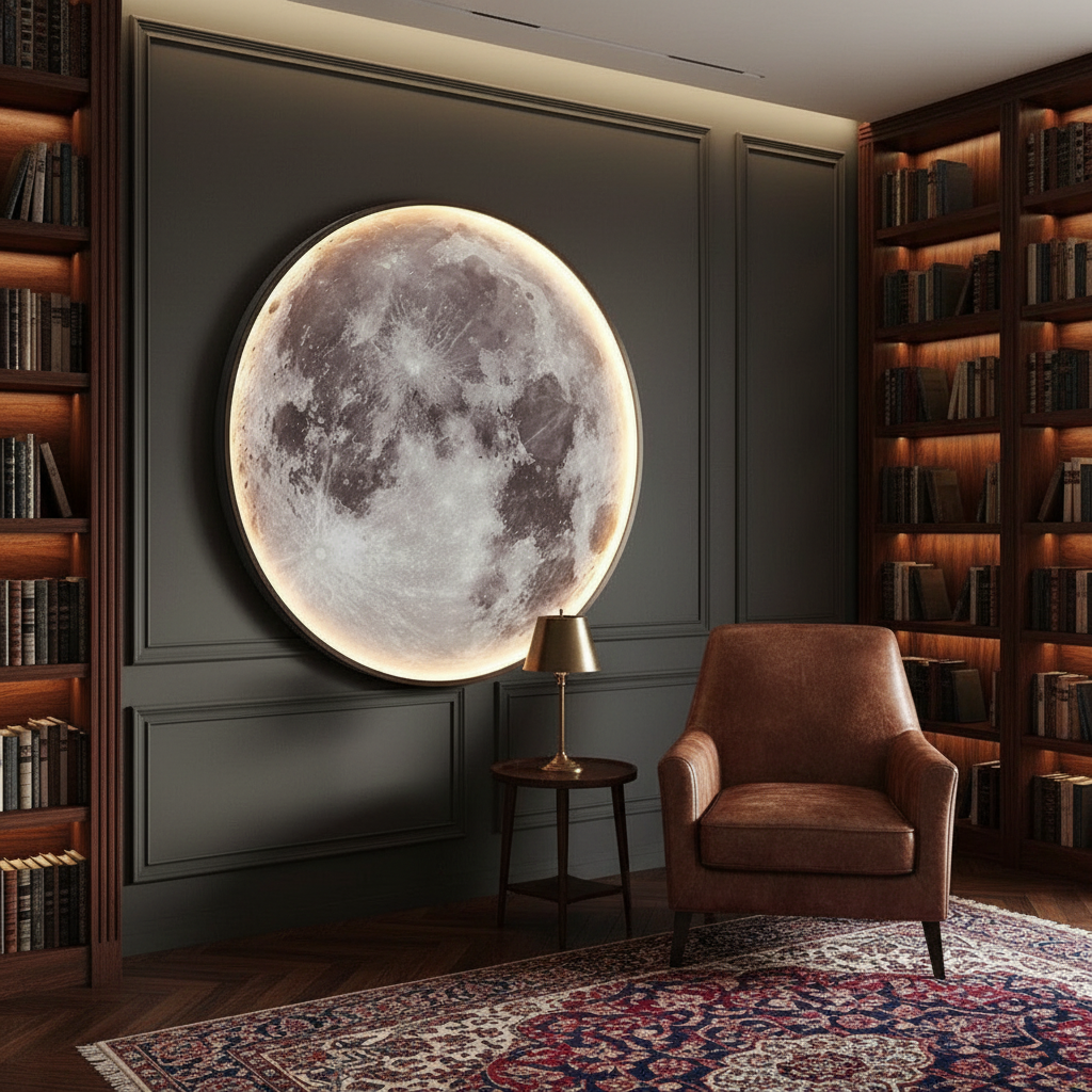 Moon wall light - Circular wall fitting