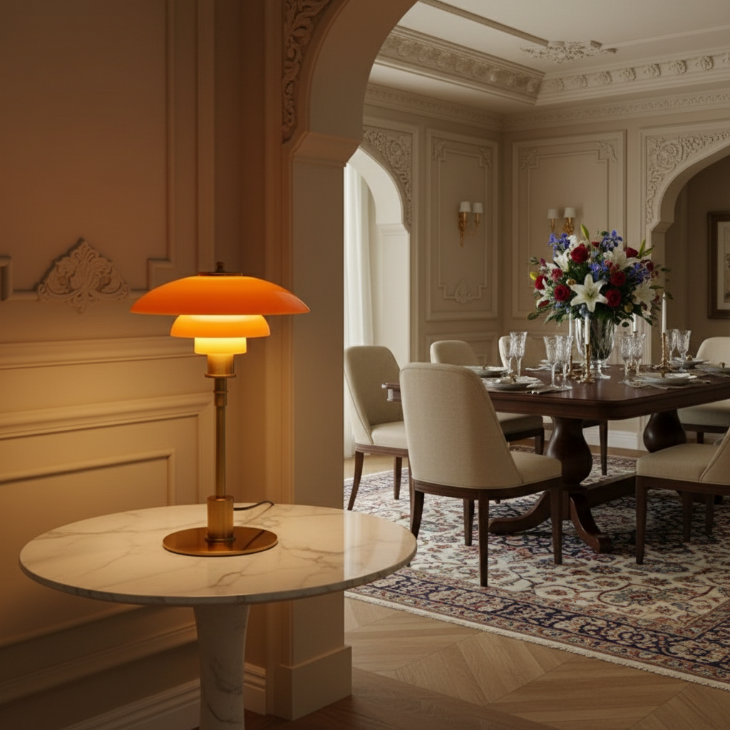 Bauhaus coloured glass Table Lamp