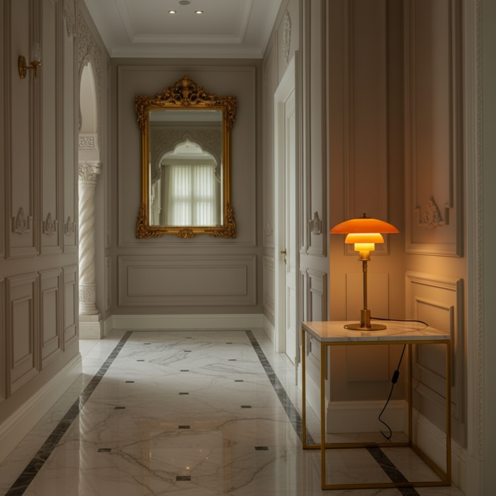 Bauhaus coloured glass Table Lamp