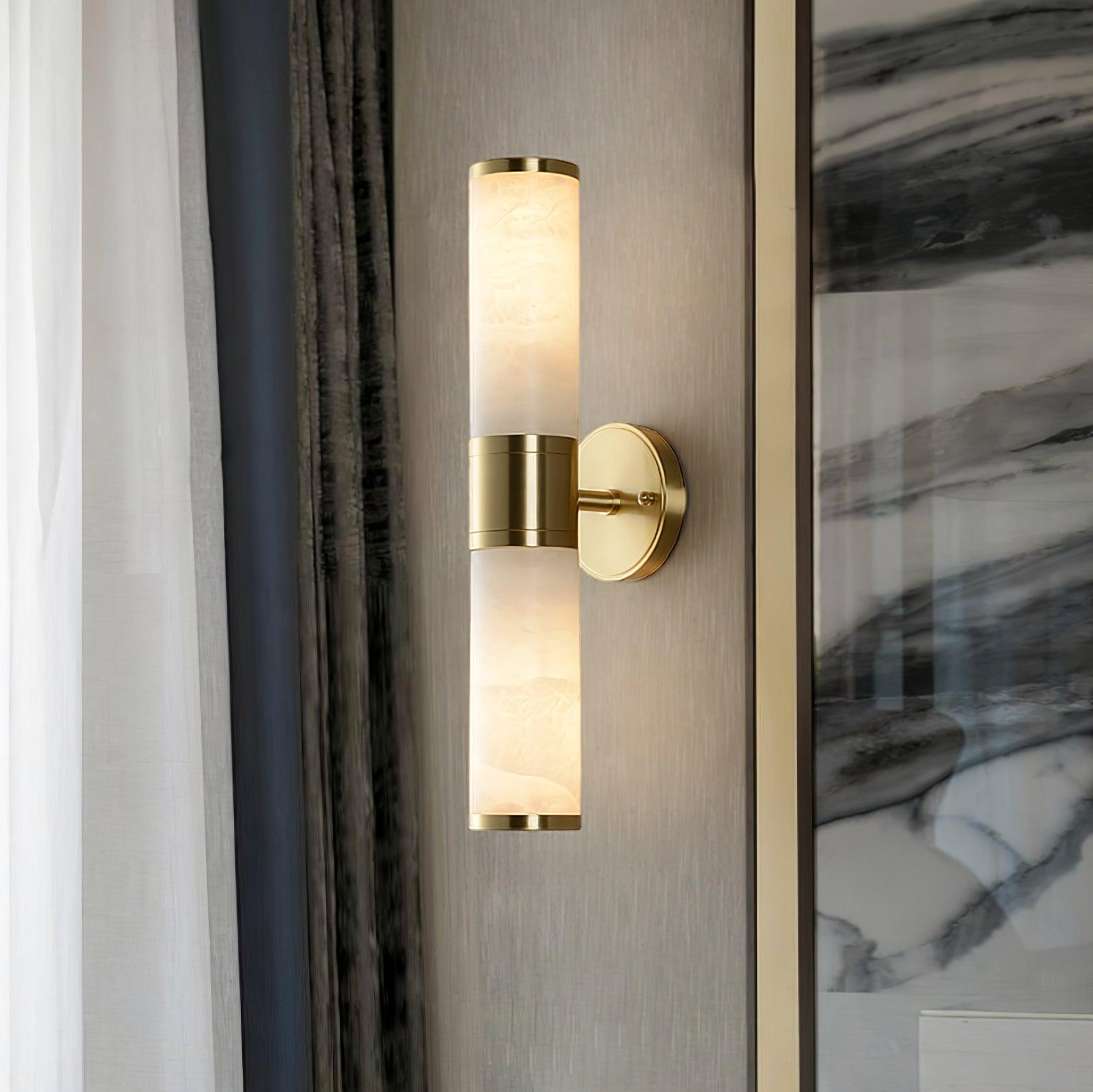 Gold Marble Wall Sconce Light – Luxury Modern Interior Lamp