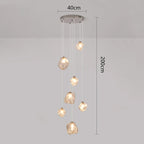 Modern Glass Cluster Chandelier – Nordic Pendant Staircase Ceiling Light