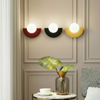 Bauhaus semi circle wall lights