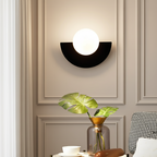 Bauhaus semi circle wall lights