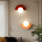 Bauhaus semi circle wall lights