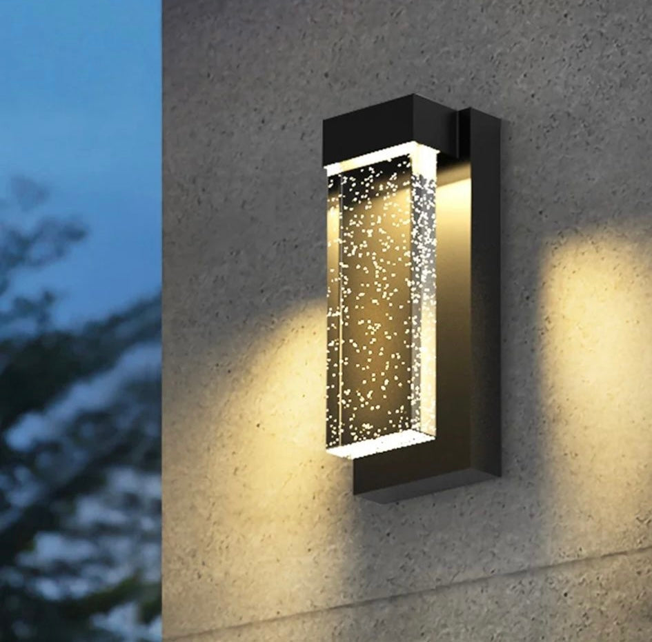 Outdoor Bubble Crystal Wall Light – Modern Exterior LED Lamp
