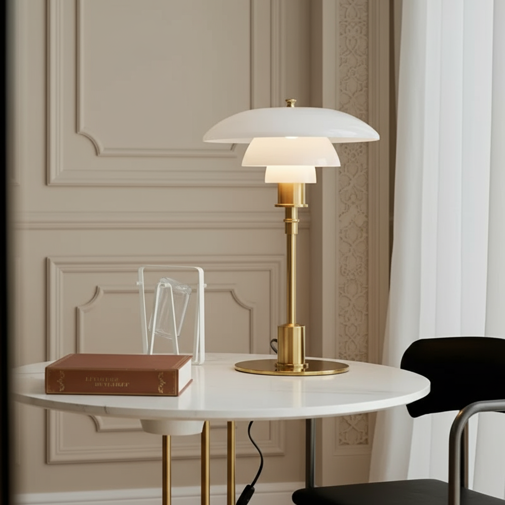 Bauhaus coloured glass Table Lamp