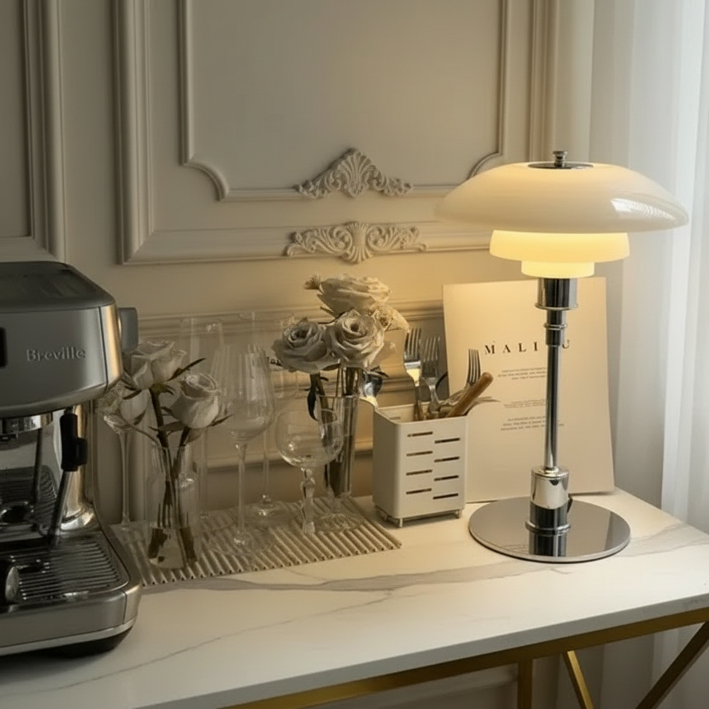 Bauhaus coloured glass Table Lamp