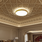 Modern Wooden Circular Ceiling Light