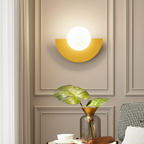 Bauhaus semi circle wall lights